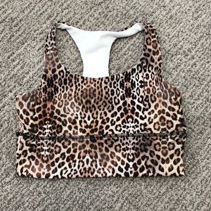 DYI cheetah sports bra, M